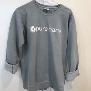 oversized pure barre sweatshirt